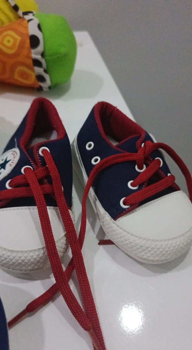 Renkli Erkek Bebek İlk Adım Ayakkabısı Velcro - Görsel 4