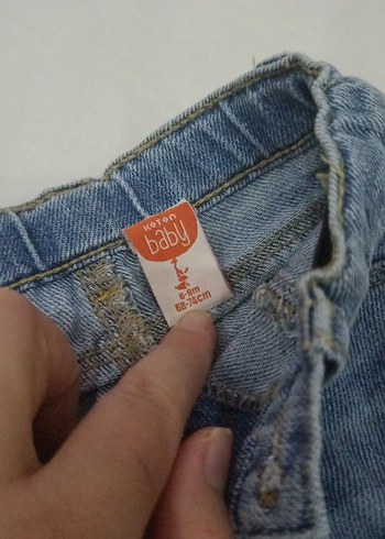 Düğmeli Erkek Çocuk Kot Pantolon - Görsel 3