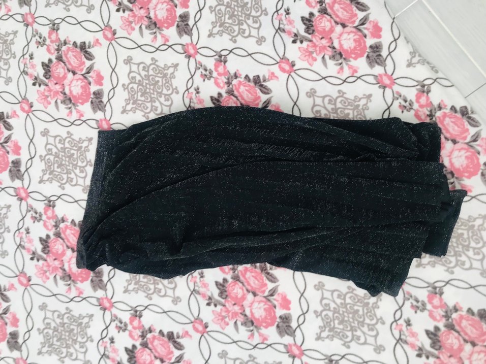 Piliseli Siyah Uzun Kadın Etek - Görsel 4