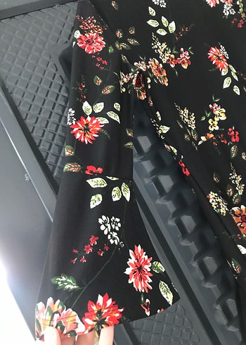 Çiçek Desenli Uzun Bohem Elbise - Görsel 5