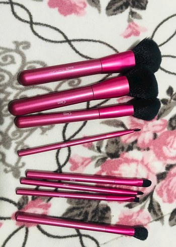 Pembe Makyaj Fırça Seti - Görsel 4