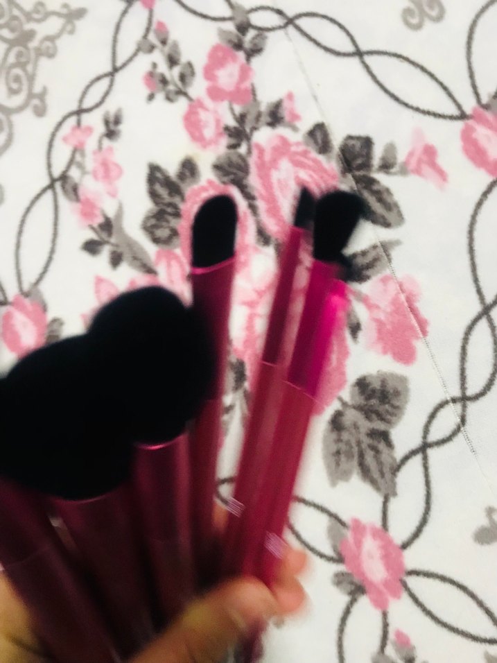 Pembe Makyaj Fırça Seti - Görsel 2