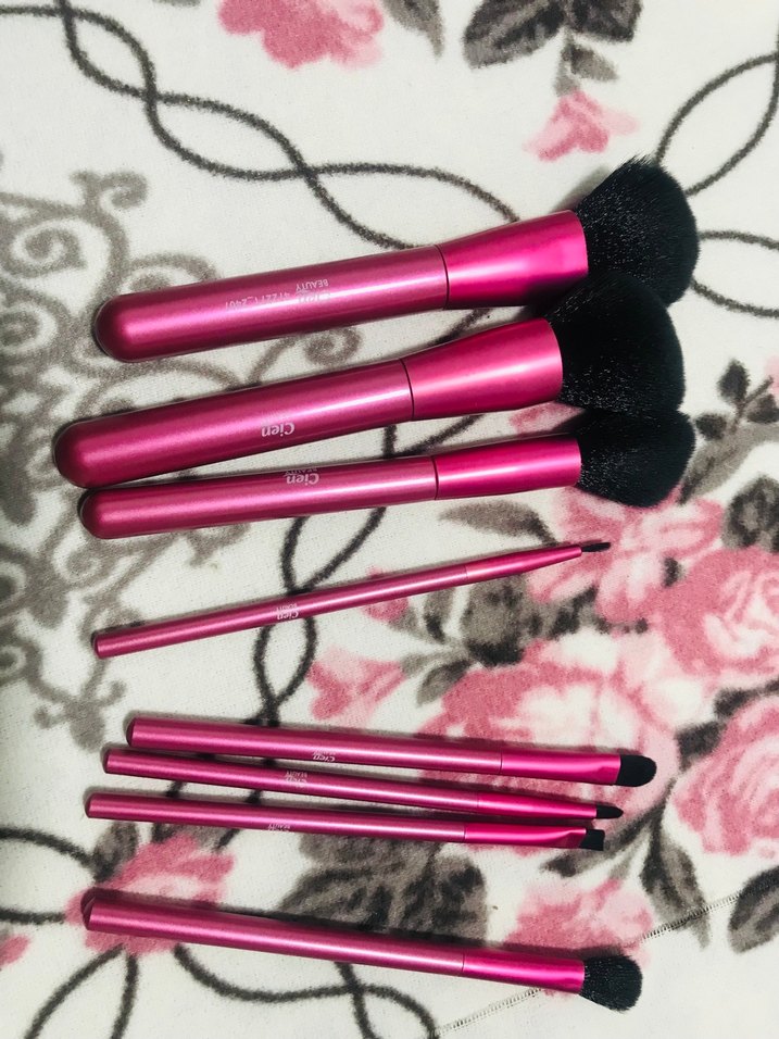 Pembe Makyaj Fırça Seti - Görsel 4