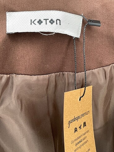 36 Beden kahverengi Renk Koton Blazer %70 İndirimli.