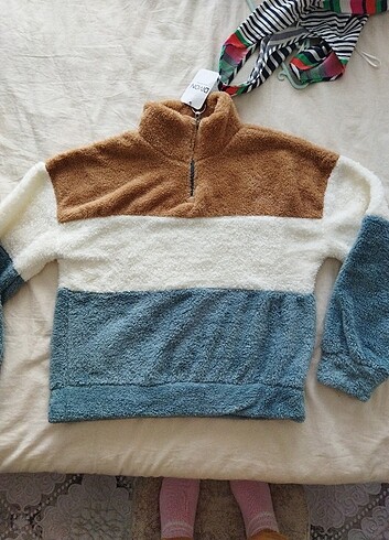 l Beden beyaz Renk Bayan sweatshirt