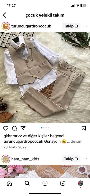 Erkek çocuk takım elbise