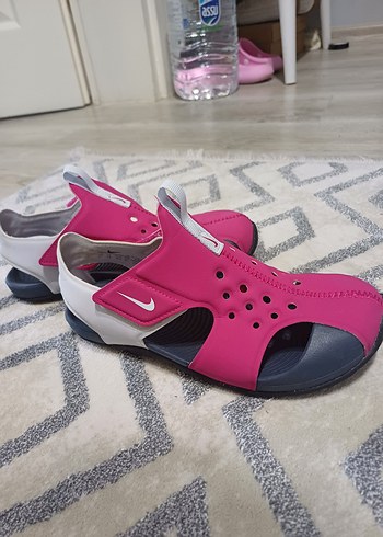 Nike Nike Kız Çocuk Pembe Cırtlı Terlik