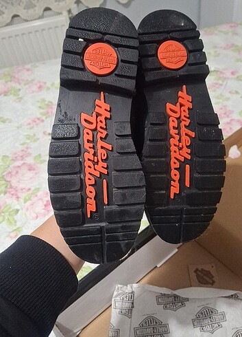 33 Beden siyah Renk Harley davidson çocuk bot