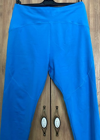 Mavi Rahat Kesim Kadın Tayt - Görsel 2