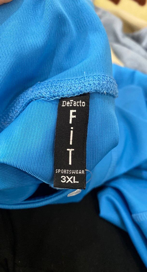 Mavi Rahat Kesim Kadın Tayt - Görsel 3