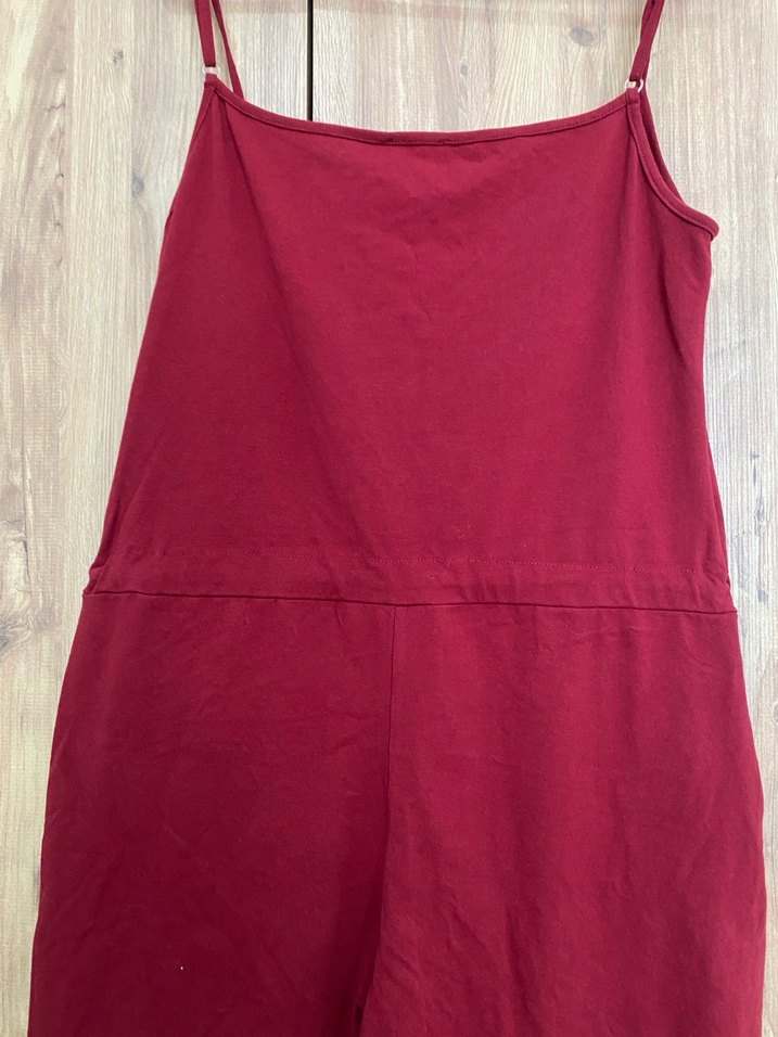 Bordo Salaş Hamile Tulum - Görsel 2