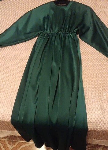 42 Beden Yeşil elbise 