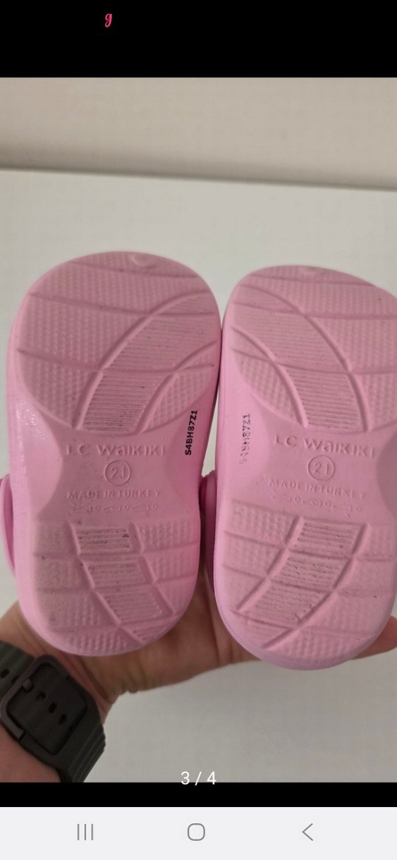 Kız Çocuk Pembe Delikli Terlik - Görsel 3