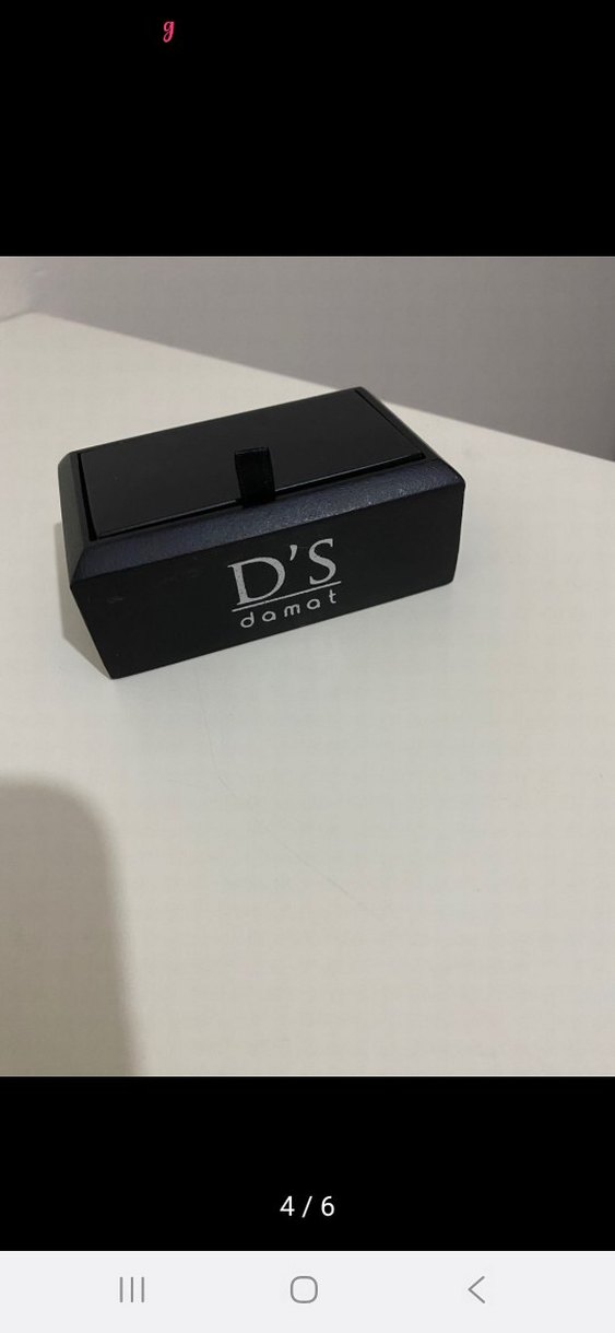 DS Damat Gri Taşlı Erkek Kol Düğmesi - Görsel 4