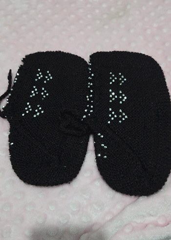 Renkli Örgü Ev Terlikleri - Görsel 8