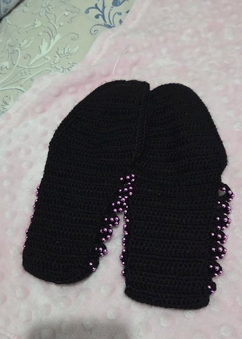 Renkli Örgü Ev Terlikleri - Görsel 3