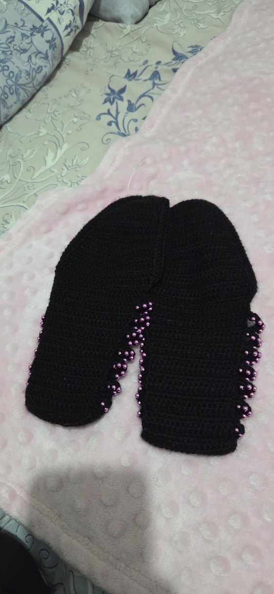 Renkli Örgü Ev Terlikleri - Görsel 3