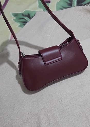 Bordo Deri Miu Miu Kadın Omuz Çantası - Görsel 6