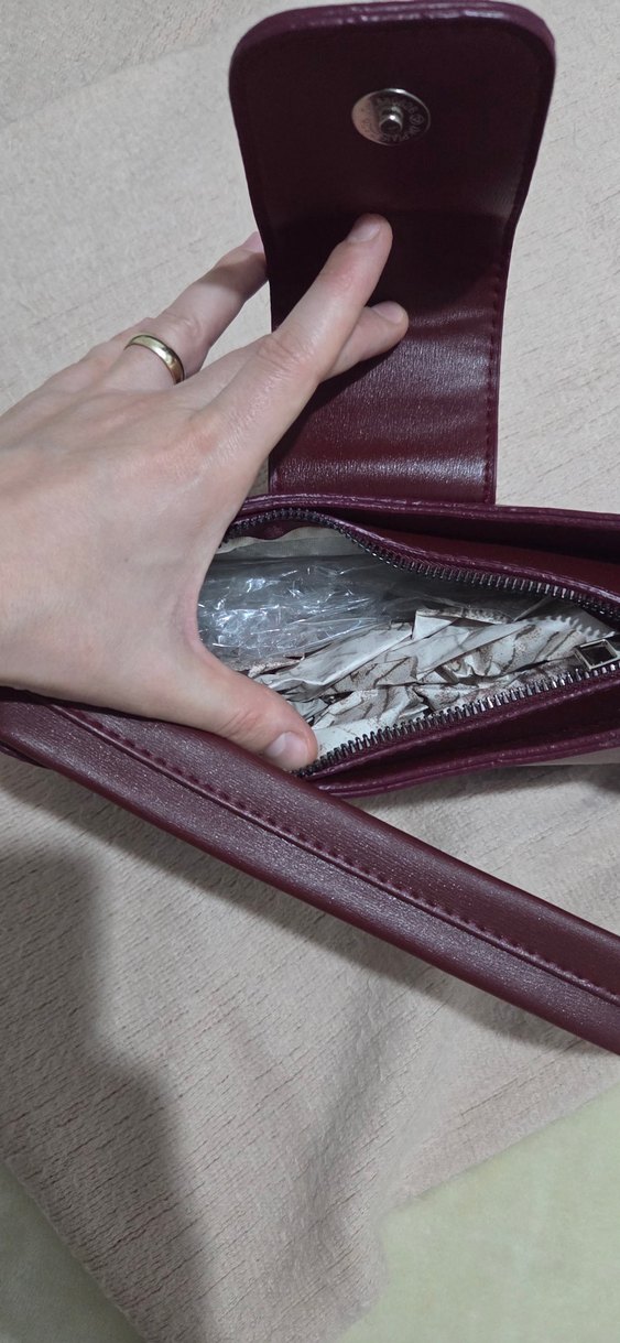 Bordo Deri Miu Miu Kadın Omuz Çantası - Görsel 5