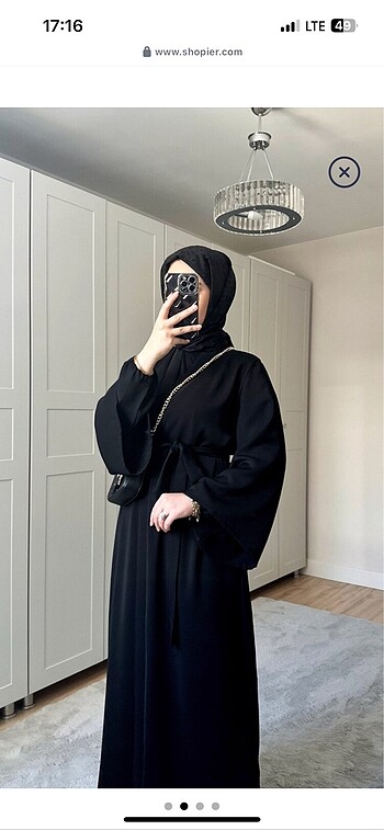 diğer Beden siyah Renk çıtçıtlı ferace abaya