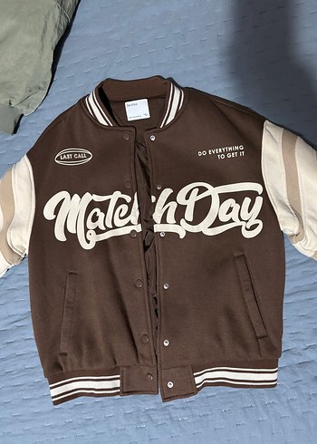 Kahverengi Kadın Bomber Ceket - Görsel 2