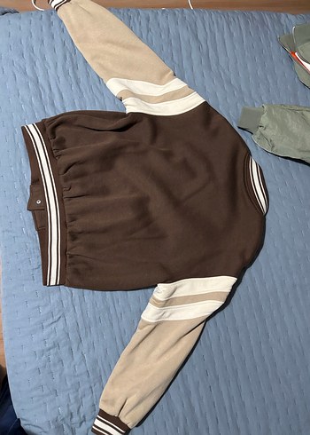 Kahverengi Kadın Bomber Ceket - Görsel 4