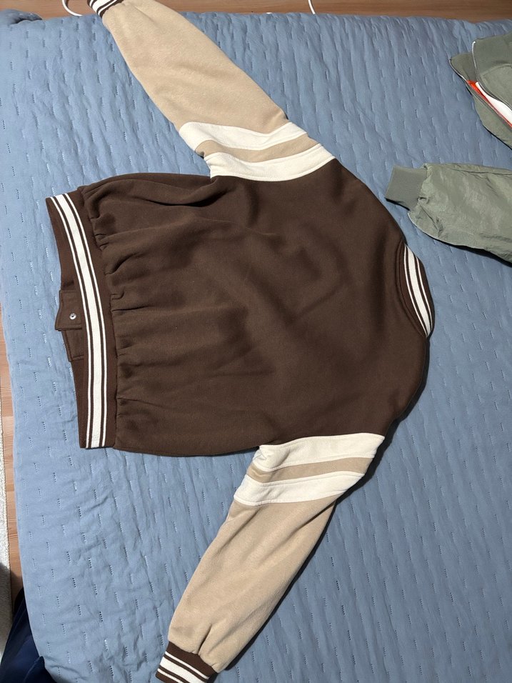 Kahverengi Kadın Bomber Ceket - Görsel 4