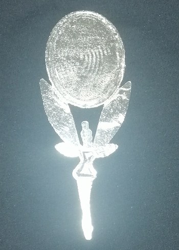 Parlak Gümüş Renk Kanatlı Peri Ayna - Görsel 2