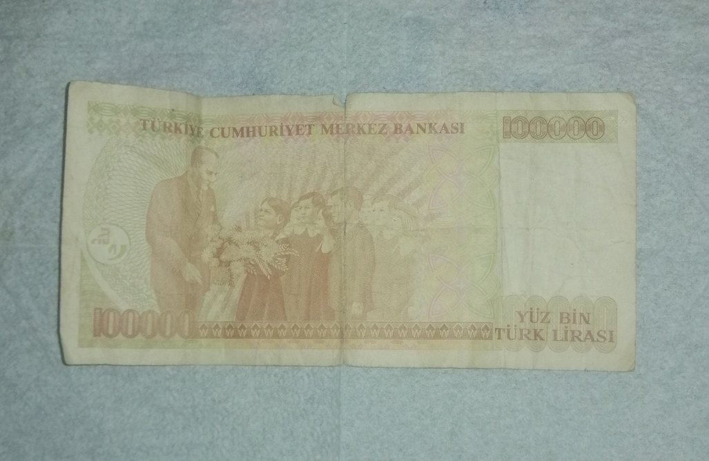 Eski 100 Bin Türk Lirası Banknot - Görsel 2