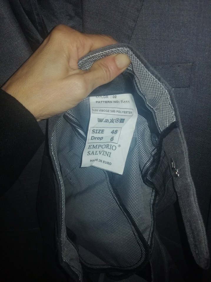 Gri Erkek Ofis Takım Elbise Ceketi - Görsel 4