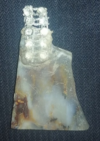 Bej Şeffaf Uzun Bohem Kadın Kolye - Görsel 2