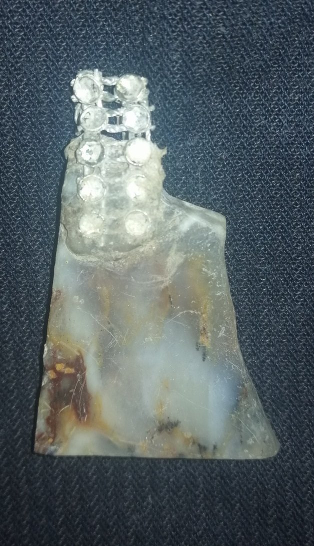 Bej Şeffaf Uzun Bohem Kadın Kolye - Görsel 2