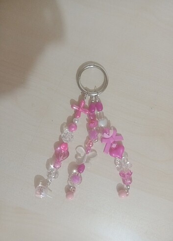  Beden Pembe anahtarlık charm 