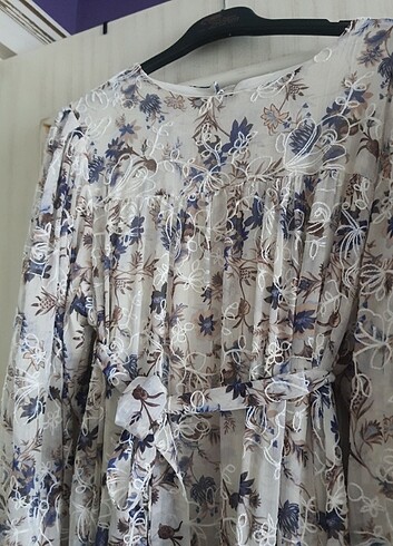 Zara Tesettür Elbise Çiçekli