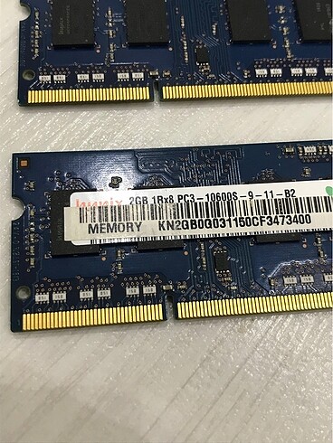 Diğer 2+2 (4) Gb laptop çıkma Ram