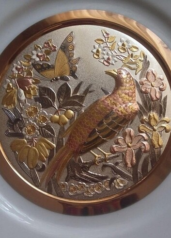24 karat kabartma Orijinal Japon Chokin Sanat Koleksiyonu