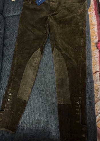 Orjinal talih lauren fitilli kadıfe binici pantalon - Görsel 2