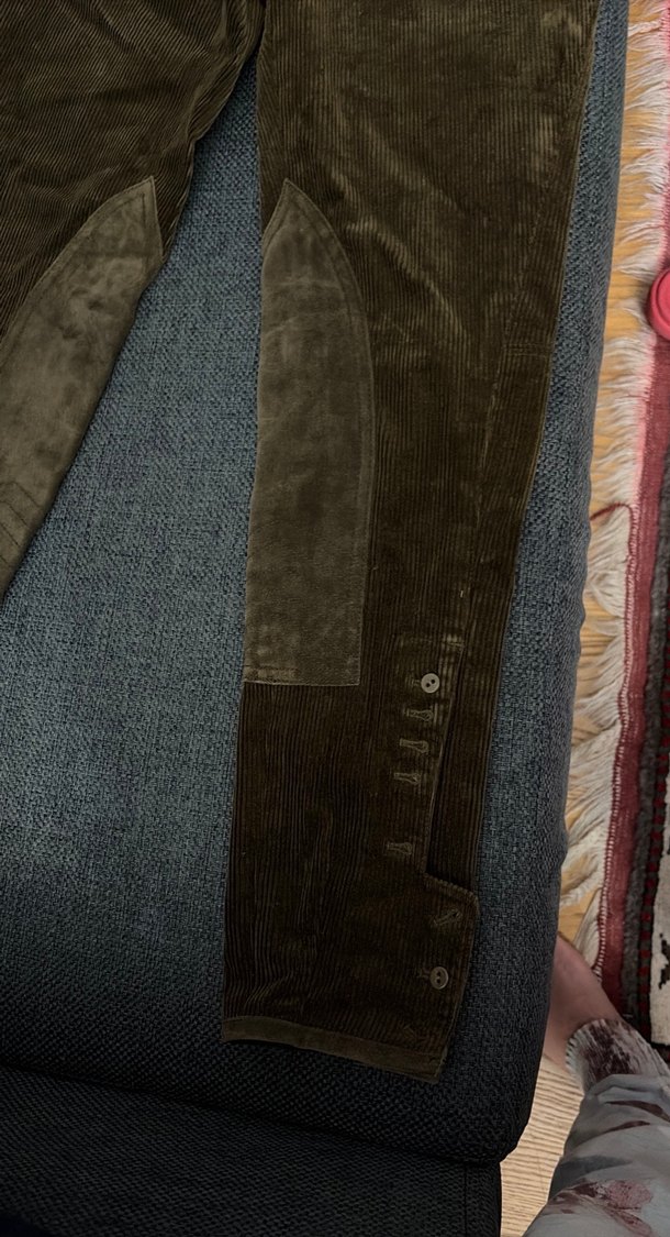 Orjinal talih lauren fitilli kadıfe binici pantalon - Görsel 3