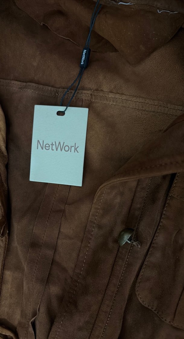 Düğmeli Kahverengi Süet Kadın Tulum NEtwork - Görsel 2