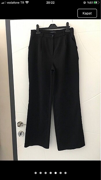 38 Beden siyah Renk Kumaş pantolon