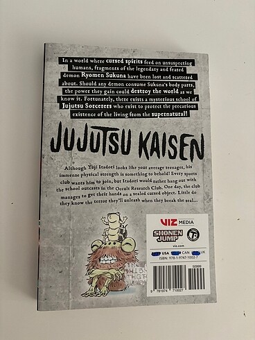  Beden Renk Jujutsu Kaisen 1 İngilizce manga