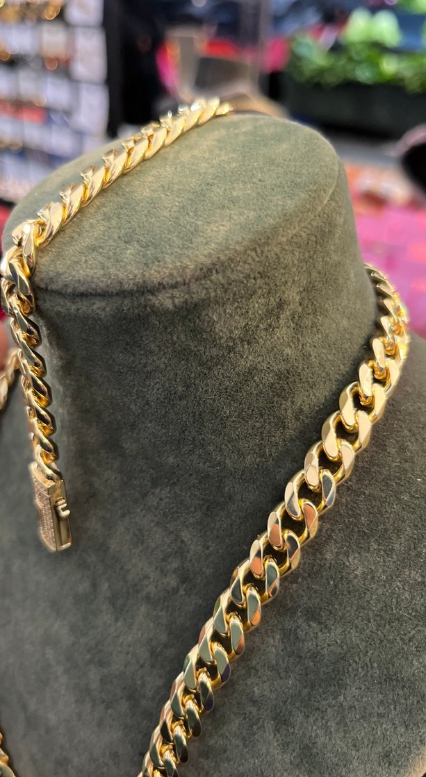 Parlak Altın Renkli Xuping Zincir Kolye bileklik - Görsel 4