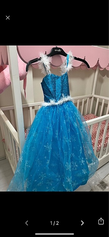 Diğer Elsa elbise sadece dogum gununde giyilmiştir