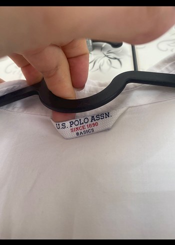 U.S Polo Assn. Beyaz Kadın Pamuk Gömlek - Görsel 2