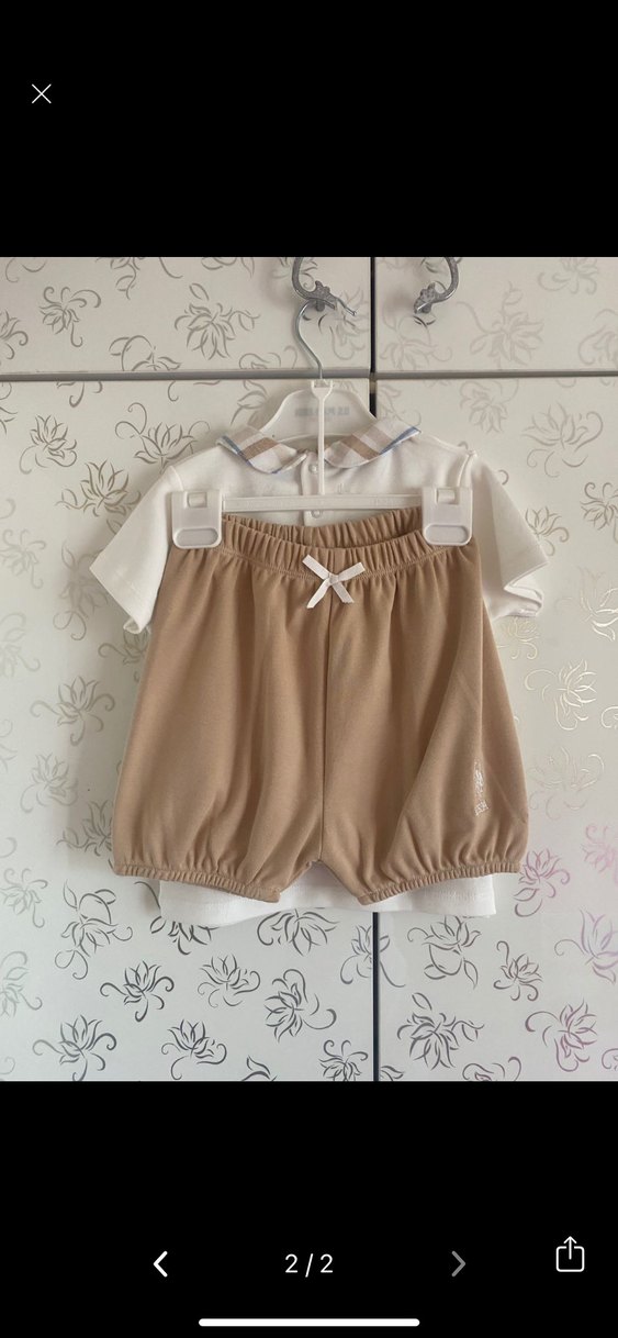 Kız Çocuk Beyaz Baskılı Polo Tişört - Görsel 2