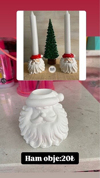 Ham obje noel şamdanlık