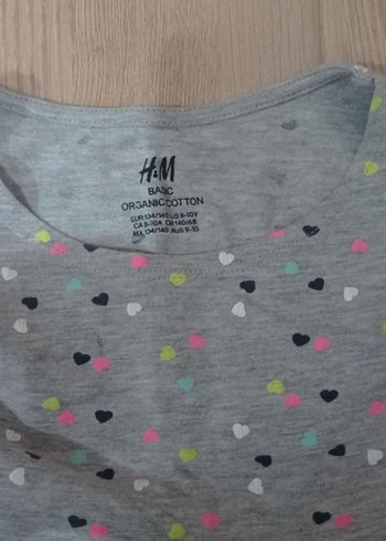 Kız Çocuk Gri Uzun Kollu Desenli Elbise - Görsel 2