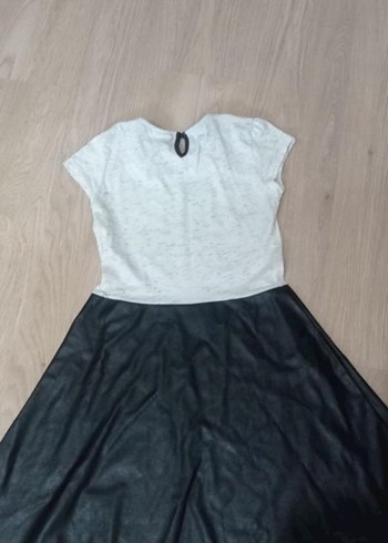 Kız Çocuk Siyah Beyaz Gösterişli Elbise - Görsel 2