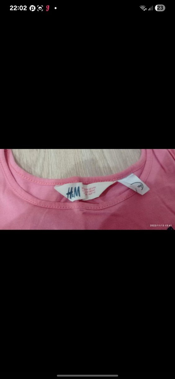 Kelebek Baskılı Kız Çocuk Pembe Elbise - Görsel 3