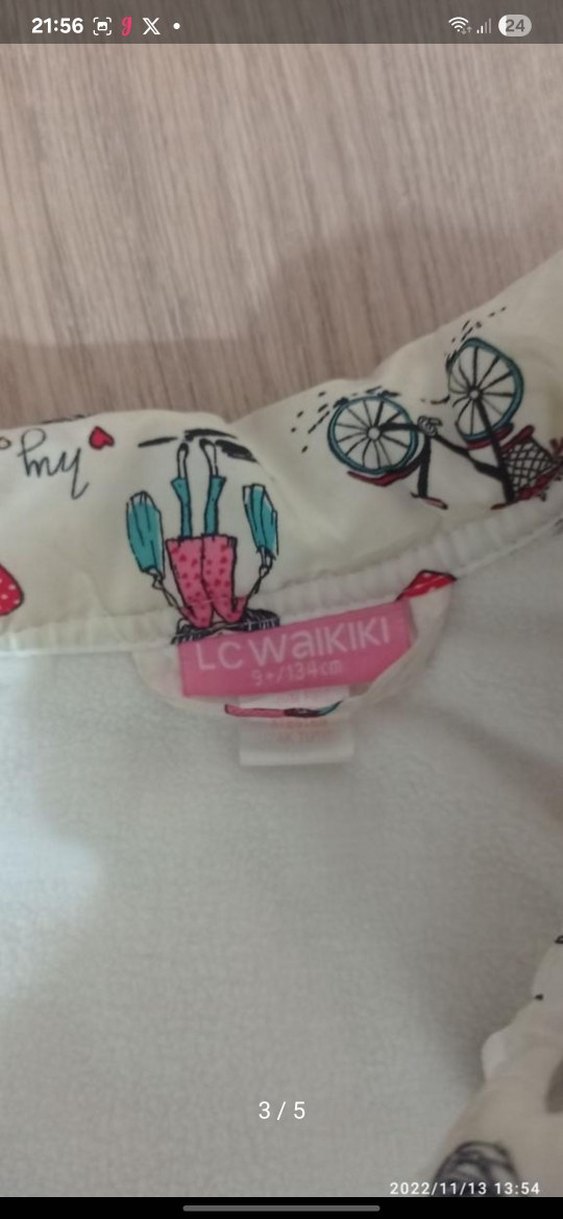 Beyaz Desenli Kız Çocuk Şişme Yelek - Görsel 3